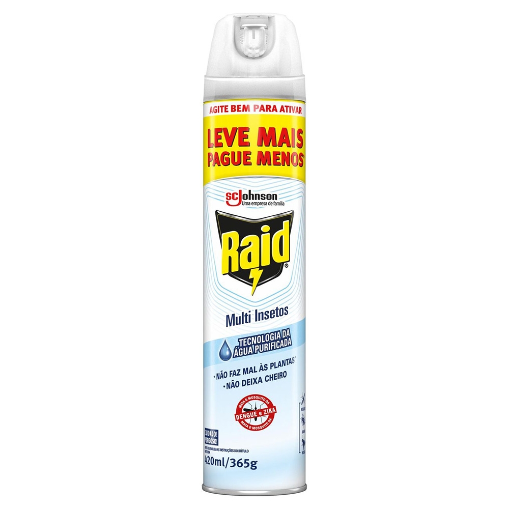 Comprar Inseticida Raid Multi Insetos Aerossol Aqua