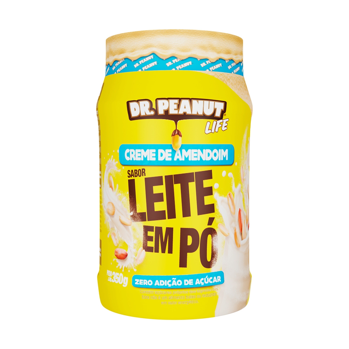 Pasta de Amendoim Sabor Paçoca Crunchy Com Whey Protein 600G Dr Peanut