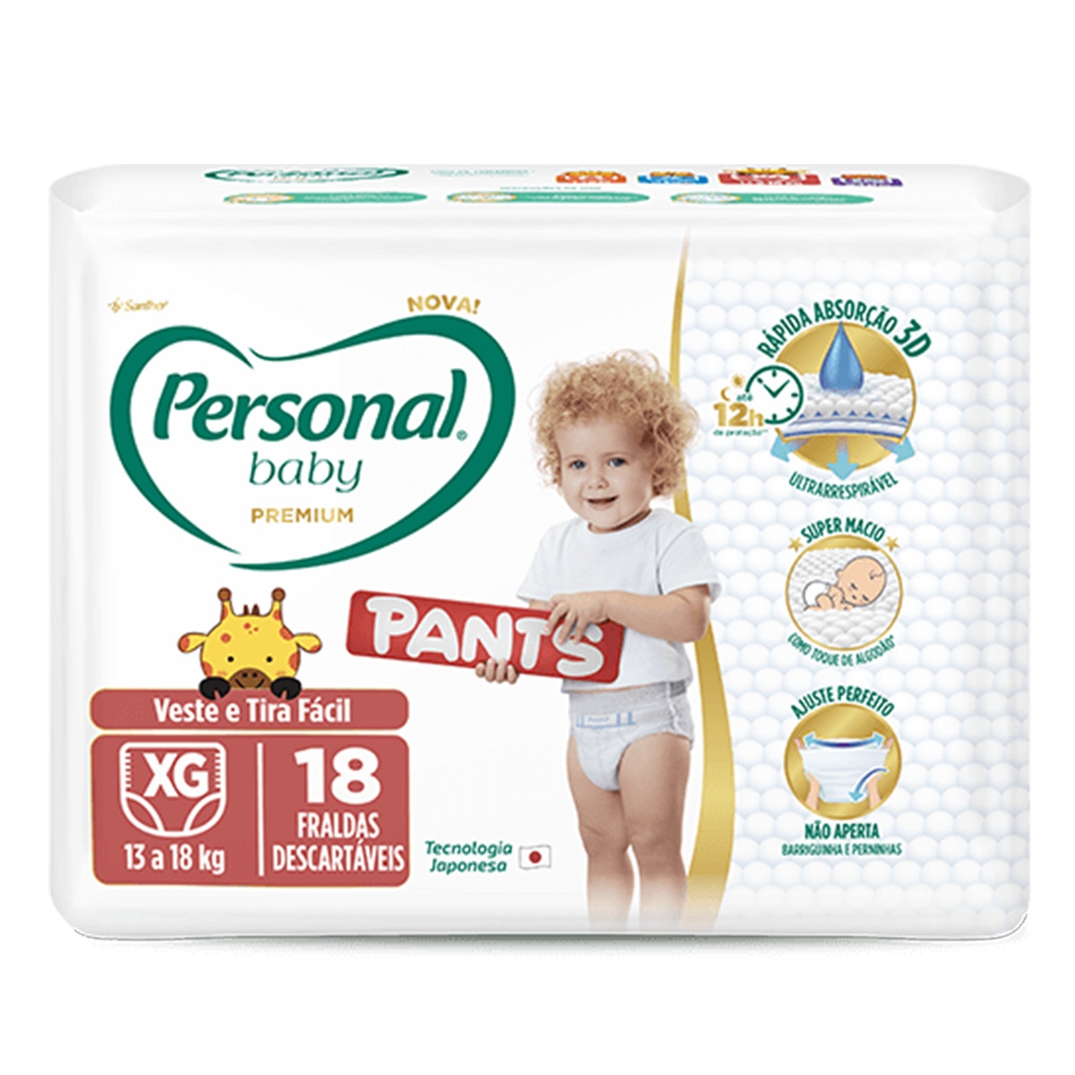 Comprar Fraldas Personal Baby Premium Pants Xg Com 18