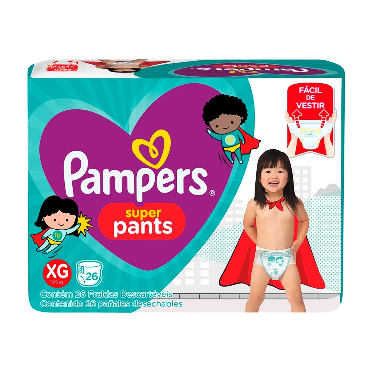 Comprar Fralda Pampers Super Pants Tamanho Xg Com 26