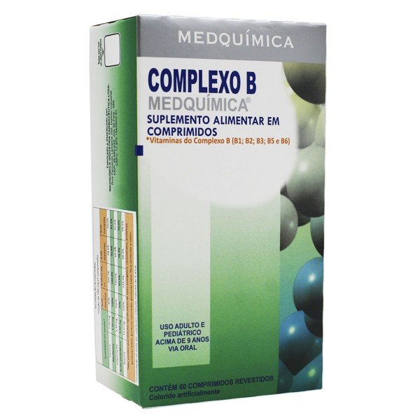 Complexo B Com 60 Comprimidos Revestidos Medquímica