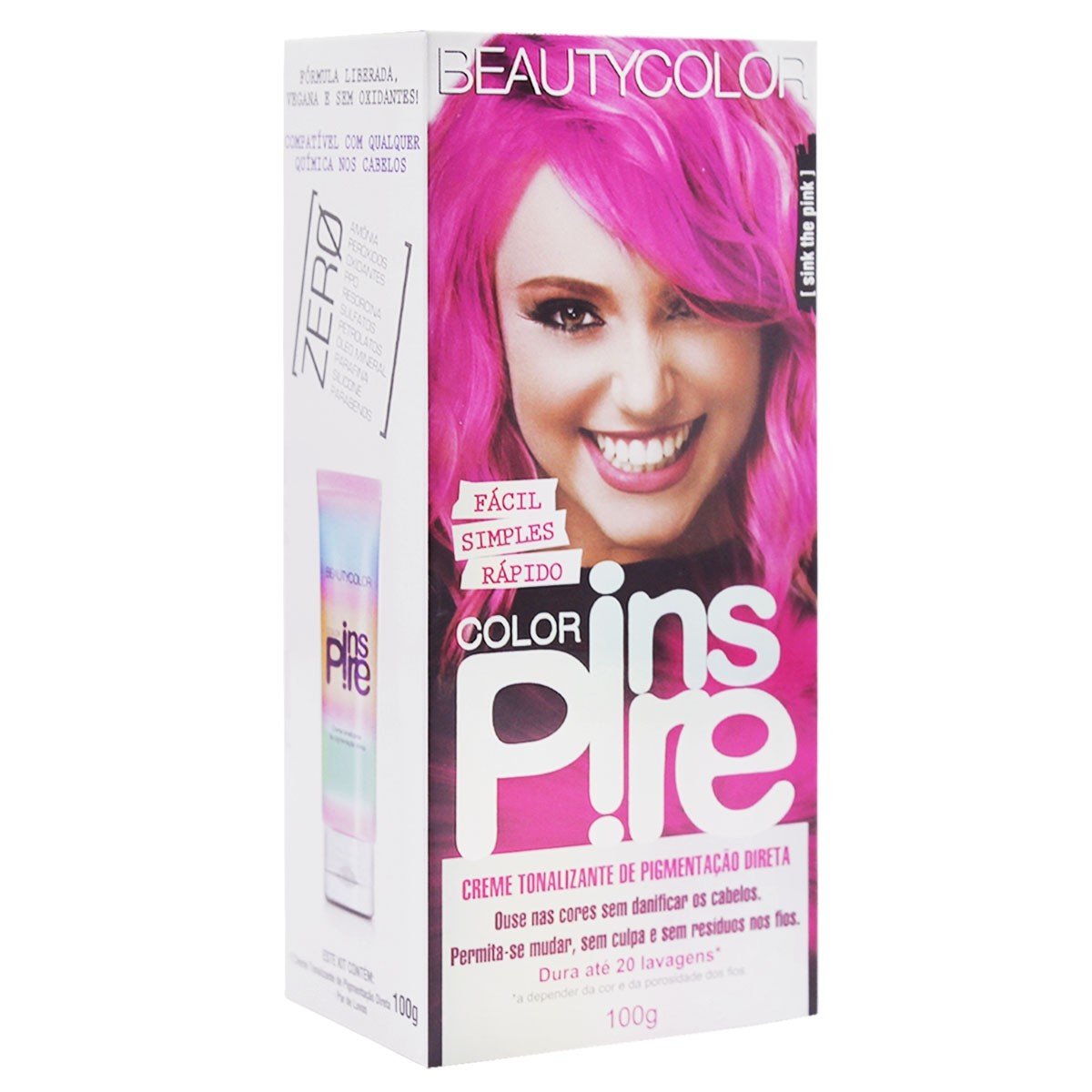 Tinta Pra Cabelo Rosa Pink, Cosmético Feminino Avon Nunca Usado 91918583