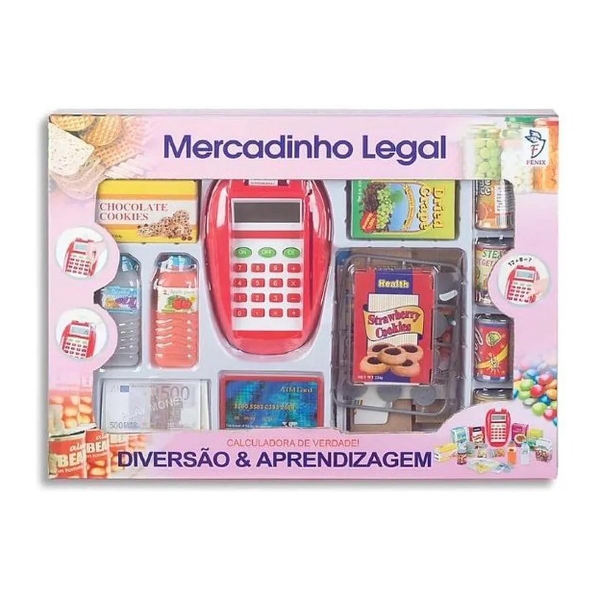 Mercadinho de Brinquedo Comida Infantil Educativo Faz Conta