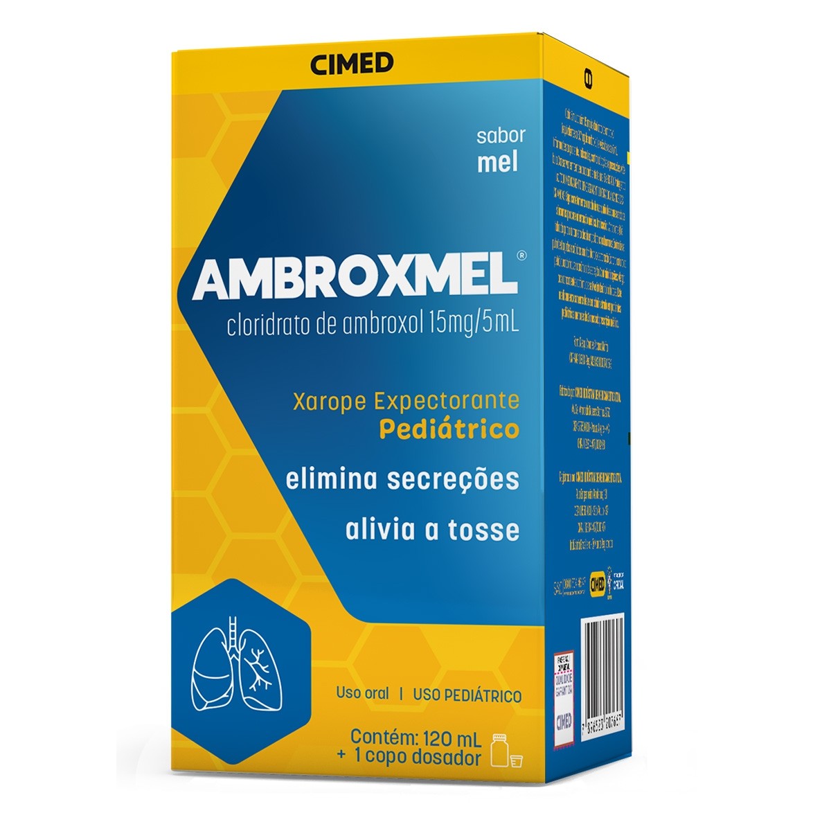 Comprar Ambroxmel 15mg/ml Xarope Pediátrico Com 120ml