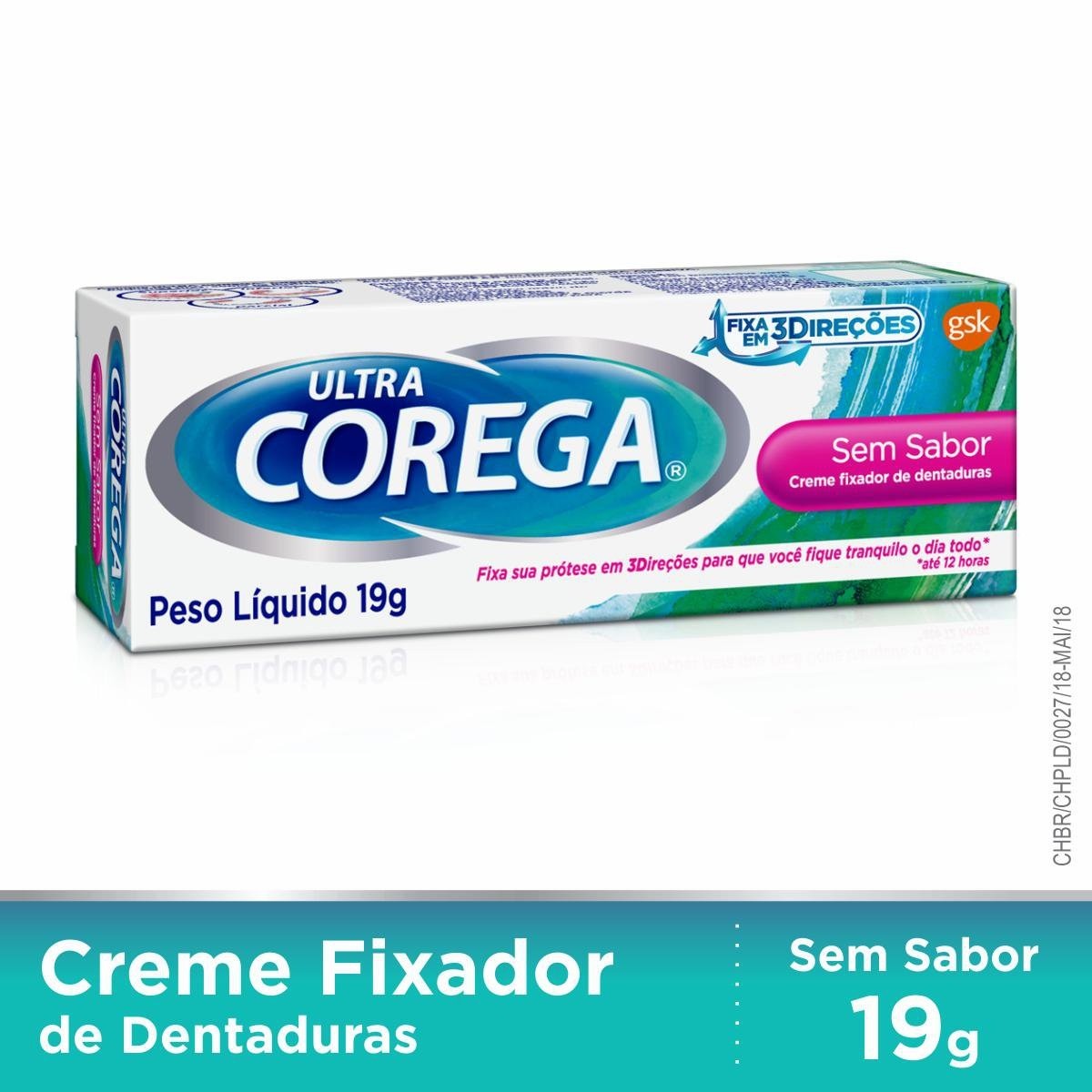 Comprar Ultra Corega Sem Sabor 19gr | Drogaria Minas-Brasil