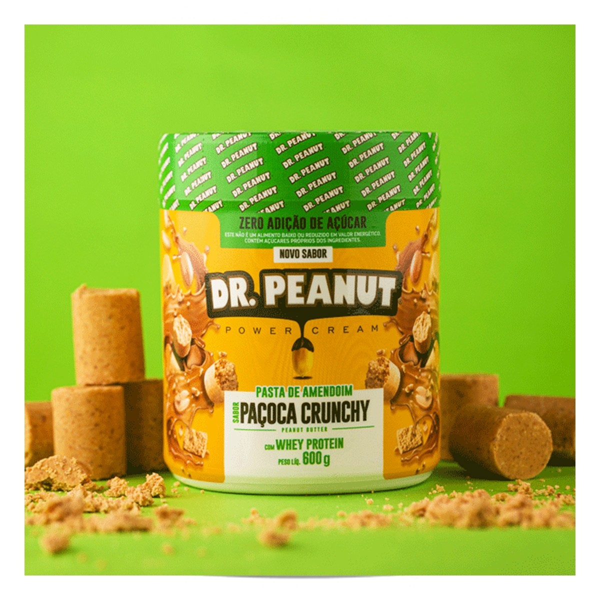 Pasta de Amendoim Sabor Bueníssimo Com Whey Protein 600G Dr Peanut