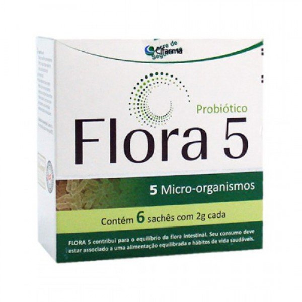 Flora 5 Com 6 Sachês Com 2 G Cada | Drogaria Minas-Brasil