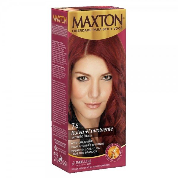 Tintura Maxton Creme Kit Pr Tico Vermelho F Csia Ruiva