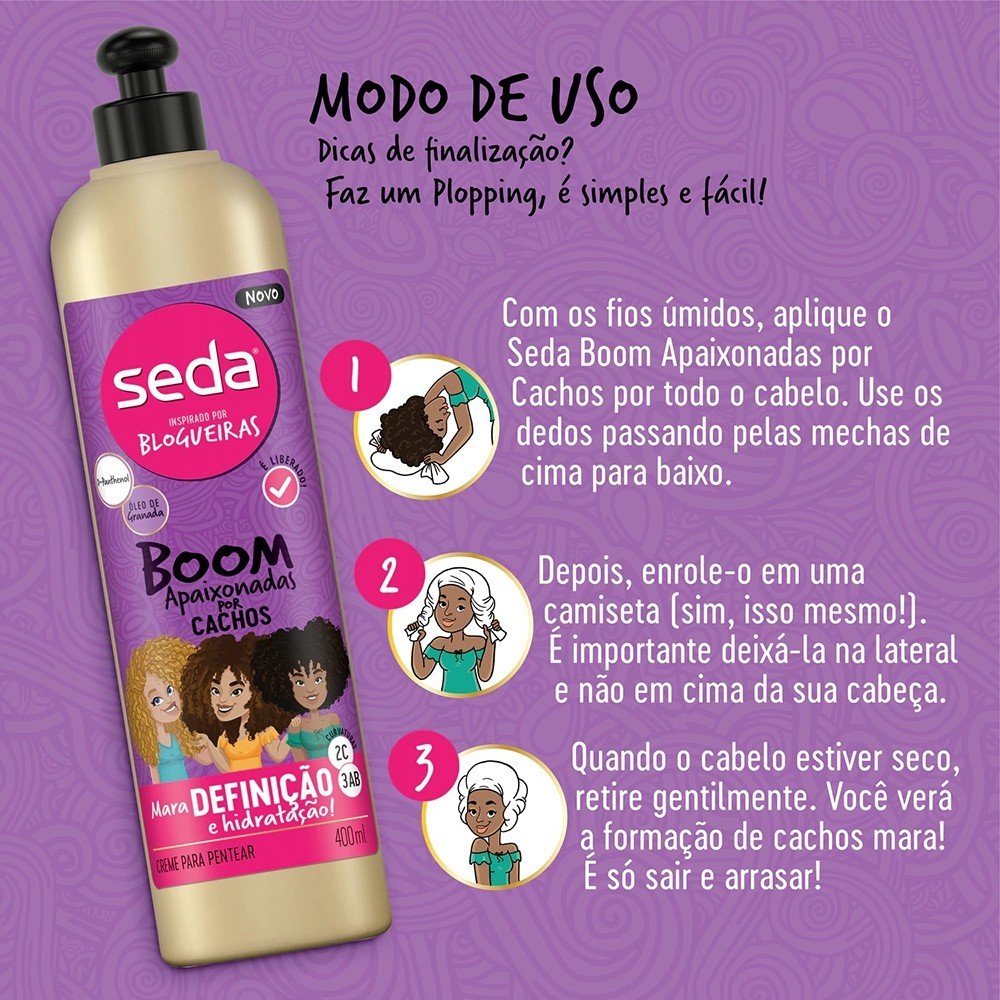 Comprar Creme De Pentear Seda Boom Apaixonadas Por Cachos