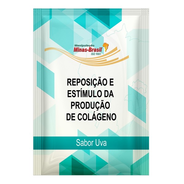 Reposição e Estímulo da Produção de Colágeno Sabor Uva Com 30 Sachês