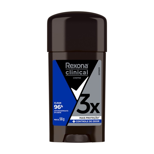 Desodorante Creme Rexona Men Clinical Clean 96H