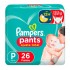 Fraldas Pampers Pants Ajuste Total Tamanho P Com 26 Unidades