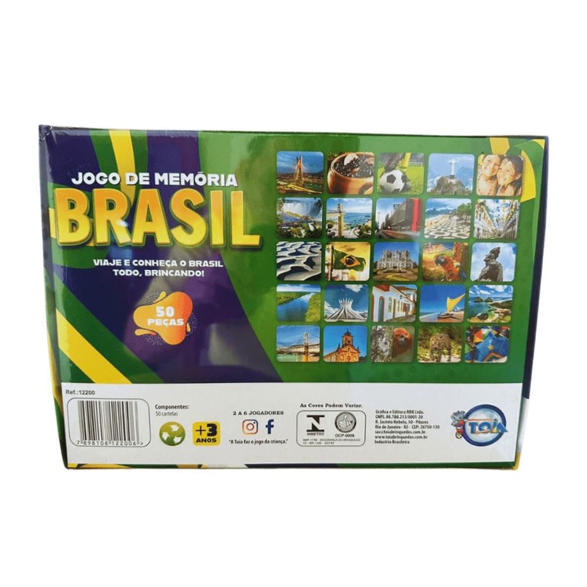 Jogo da Memória do Brasil em COQUINHOS