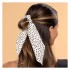 Xuxinha de Cabelo Scrunchie Branco Com Coração Preto Grande Proart