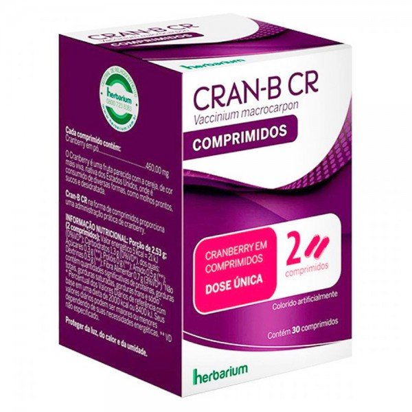 Cran-b Cr Com 30 Comprimidos | Drogaria Minas-Brasil