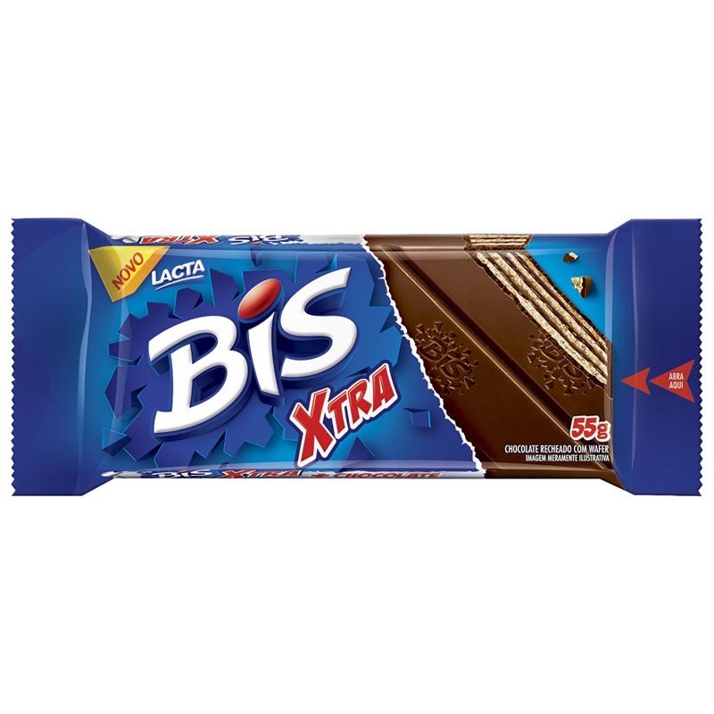 Barra de Chocolate Bis Xtra Lacta 45g