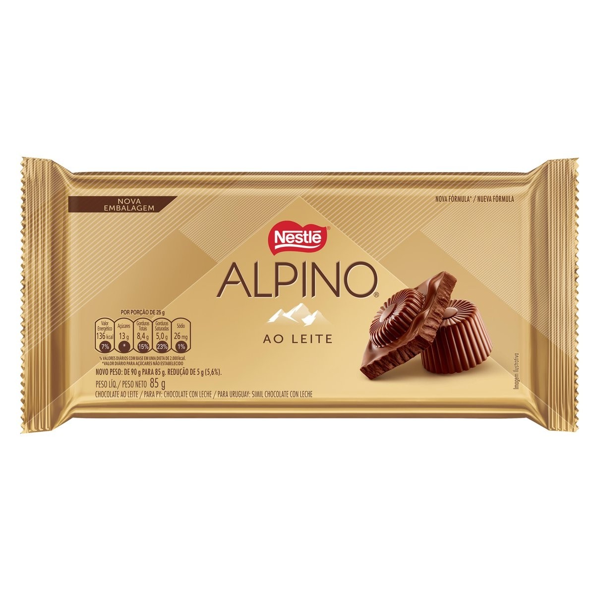 Comprar Chocolate Alpino Ao Leite 85g Drogaria 5221