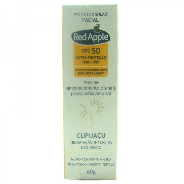 Comprar Protetor Solar Red Aapple Fps 50 Facial Com 60 G