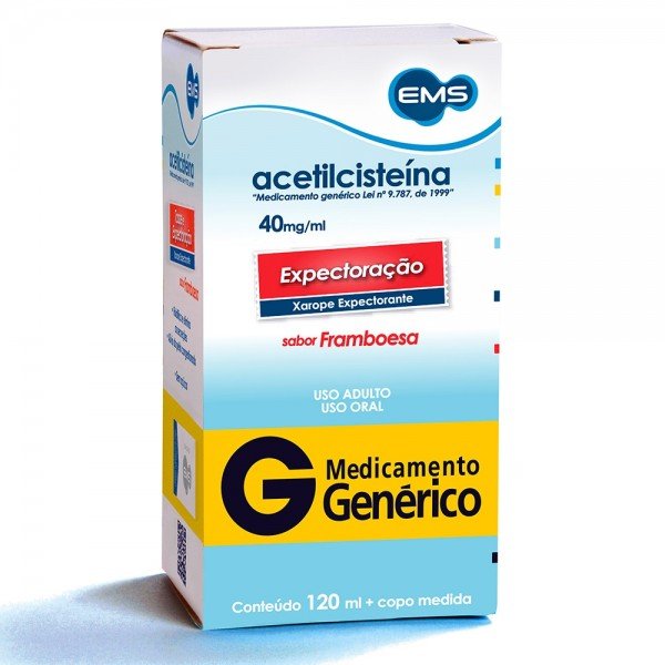 Comprar Acetilcisteina Xarope 40mg/ml Com 120ml Genérico Ems