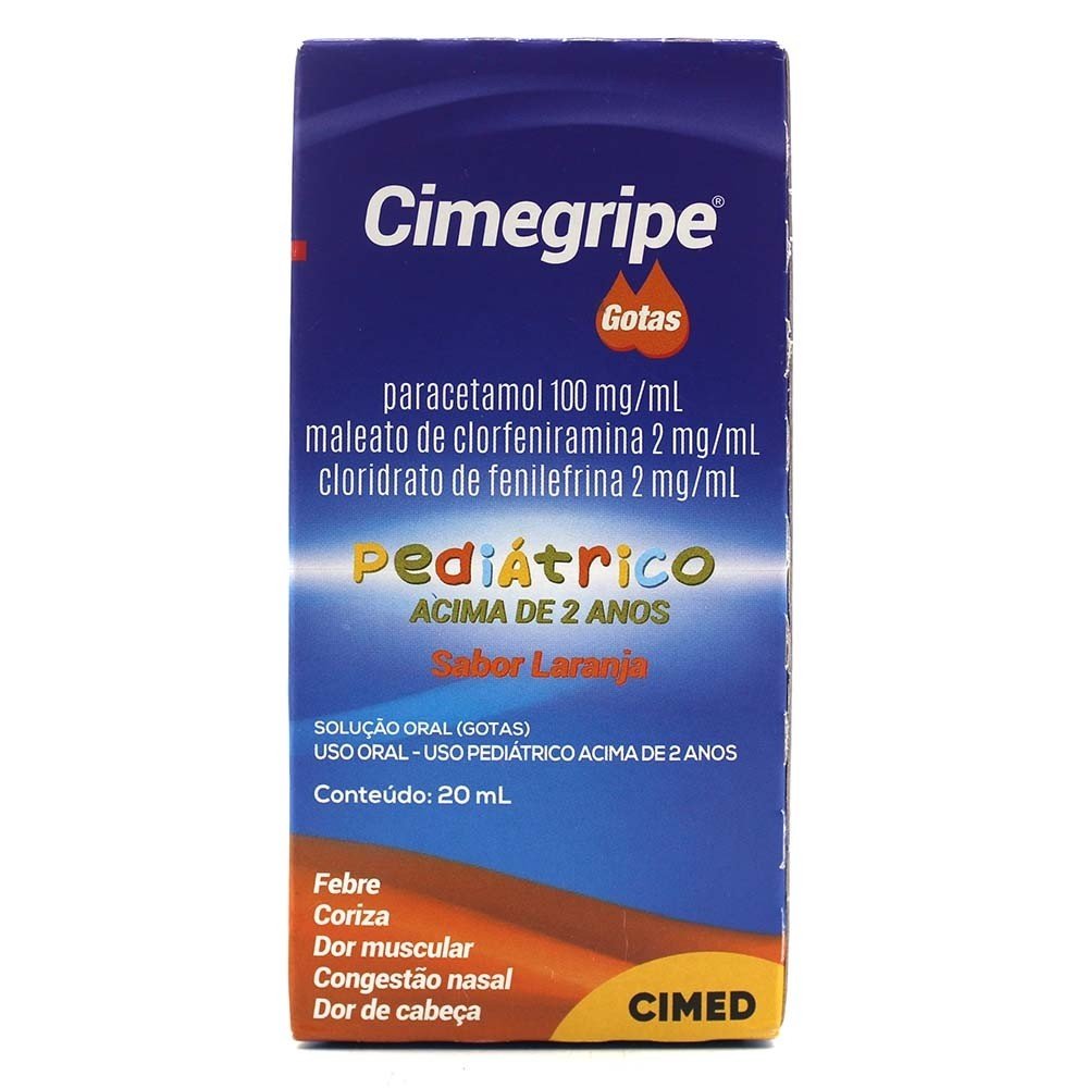 Comprar Cimegripe Gotas Pediatrico Sabor Laranja ml