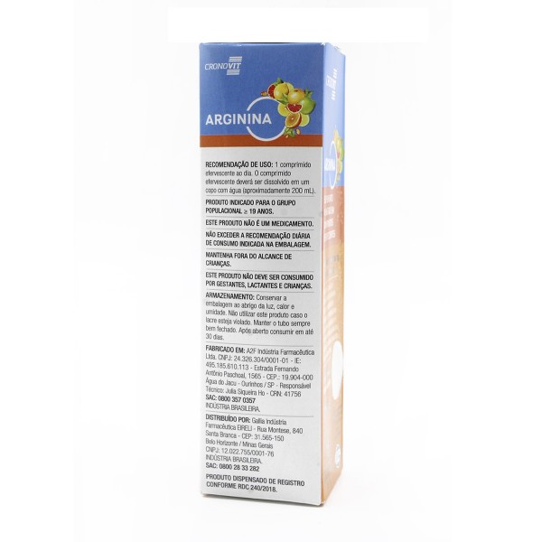 Comprar Suplemento Alimentar Arginina Com Vitamina C Sabor 3771