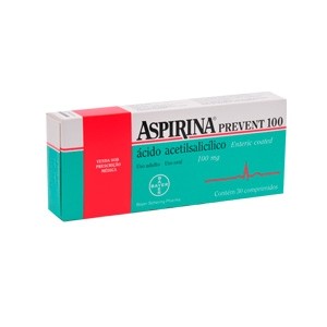 Aspirina Prevent Mg Com Comprimidos