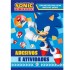 Livro Sonic  Adesivos e Atividades