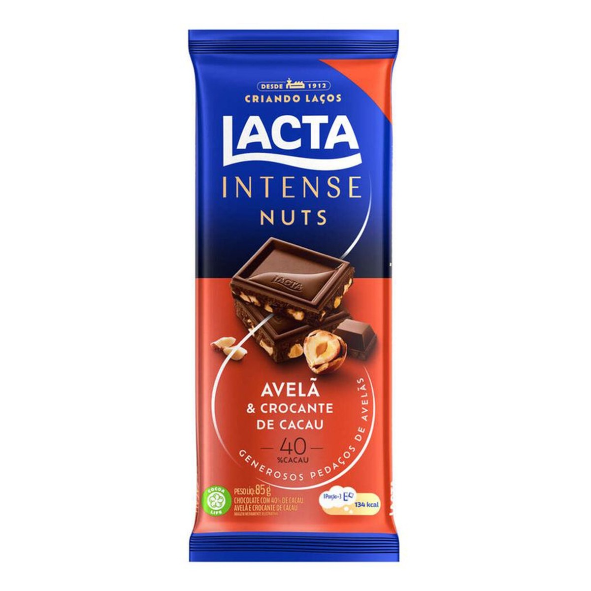 Comprar Chocolate Intense Nuts Avelã e Crocante de Cacau 40%